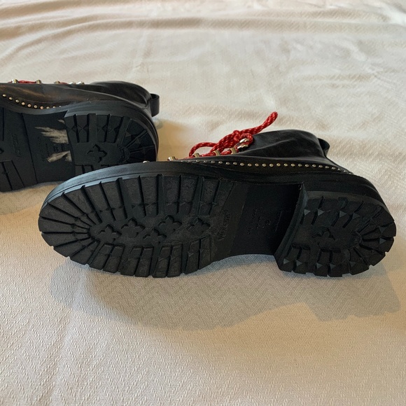 Rag and Bone Compass Leather Studded Boots, Size 37, Black - Picture 8 of 15